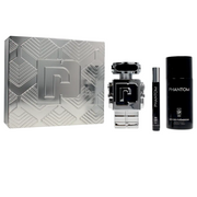 Set Paco Rabanne: Phantom, Eau De Toilette, för män, 100 ml + Phantom, Eau De Toilette, för män, 10 ml + Phantom, Deodorant Spray, för män, 150 ml