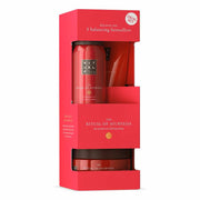 Set Rituals: The Ritual Of Ayurveda, Shower Mousse, 50 ml + The Ritual Of Ayurveda, Rejuvenating, Body Scrub, 125 g + The Ritual Of Ayurveda, Balancing, Body Cream, 70 ml