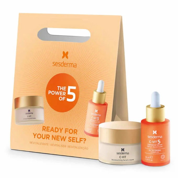 Set Sesderma: Vitamin C, Antioxidant, Cream, For Face, 50 ml + Vitamin C, Antioxidant, Serum, For Face, 30 ml