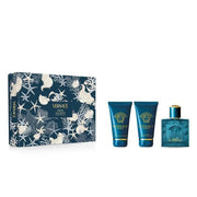 Set Versace: Eros, Eau De Toilette, For Men, 50 ml + Eros, Shower Gel, For All Skin Types, 50 ml + Eros, Hydrating, After-Shave Balm, 50 ml