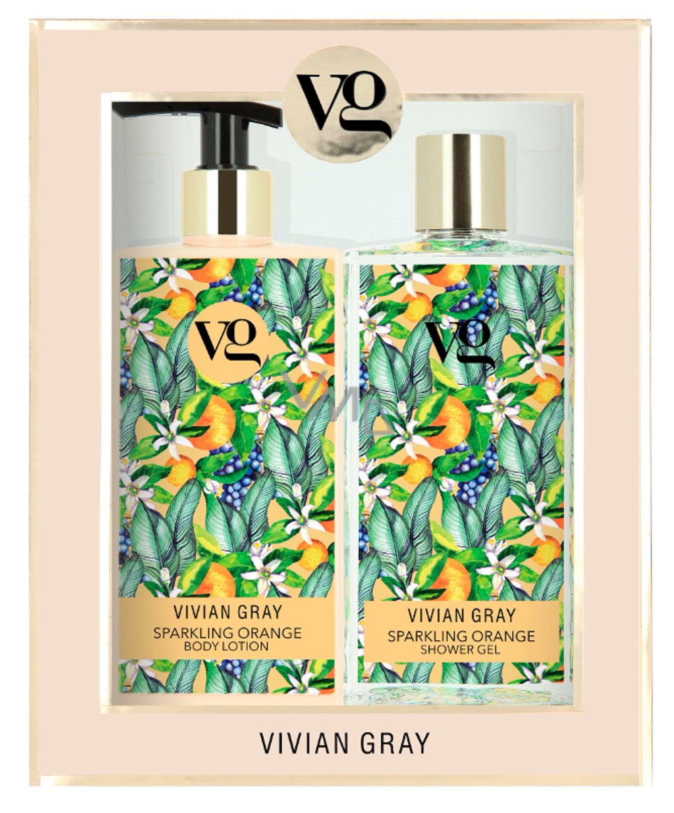 Set Vivian Gray: Sparkling Orange, Cleansing & Hydrating, Shower Gel, For All Skin Types, 350 ml + Sparkling Orange, Hydrating, Body Lotion, 350 ml