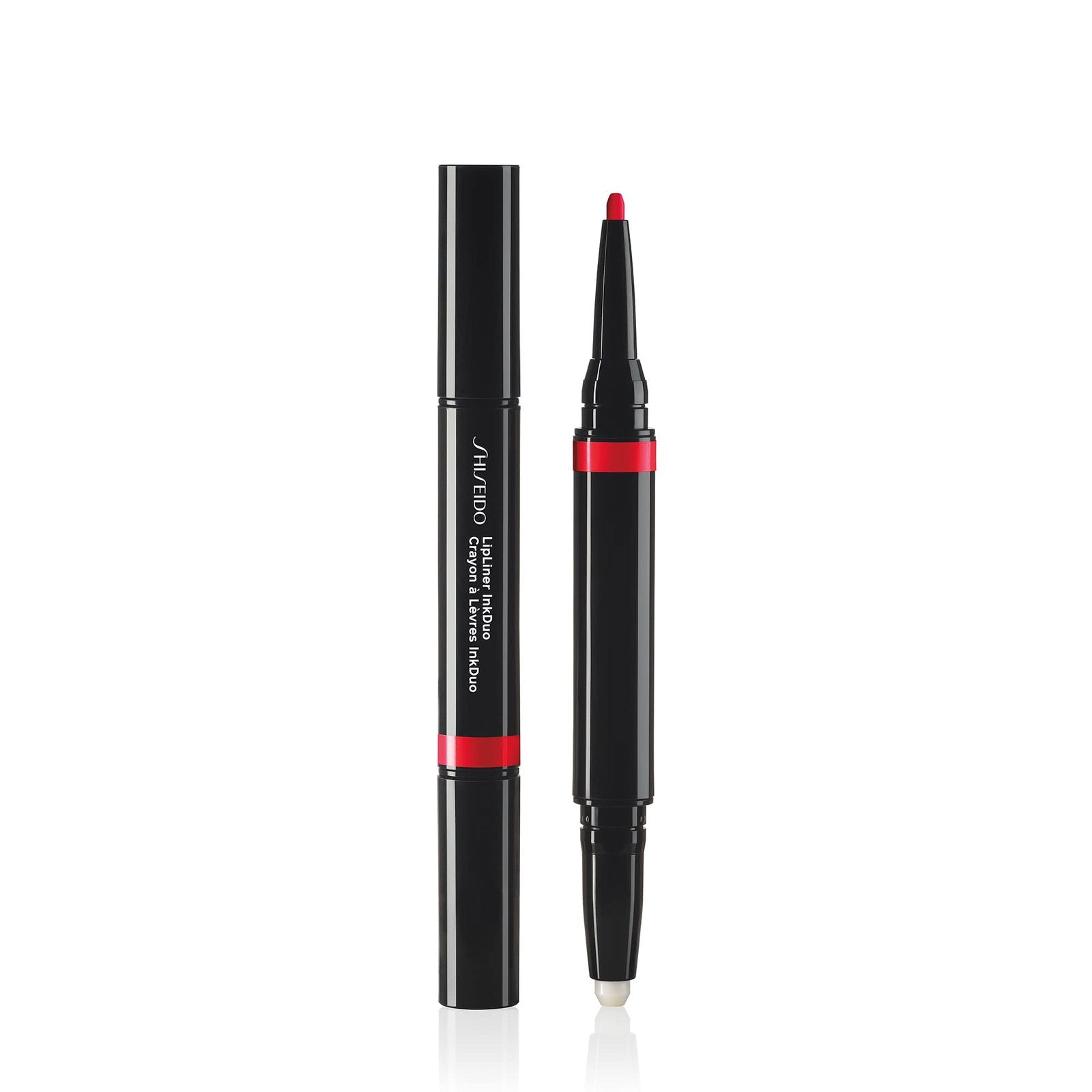 Shiseido, InkDuo, Dubbeländad, Läppenna, 08, Riktig röd, 1.1 g