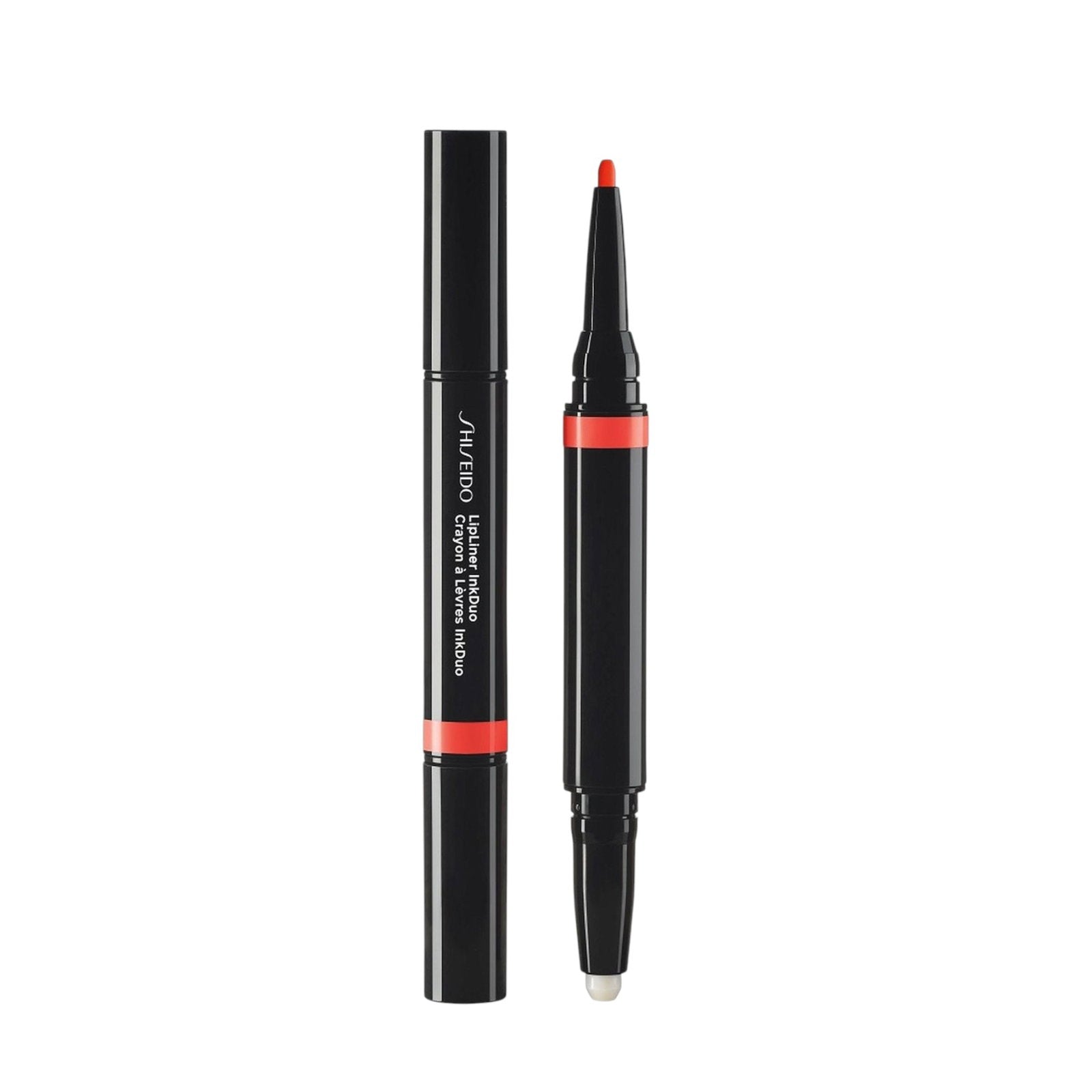 Shiseido, InkDuo, Dubbeländad, Läppenna, 05, Pelargon, 1.1 g