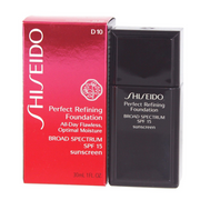 Shiseido, Perfect Refining, Hydrating, Liquid Foundation, D10, Golden Ochre, SPF 15, 30 ml