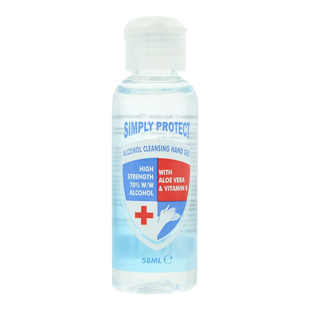 Simply Protect, Simply Protect, Alkohol, Antibakteriell, Handgel, 58 ml