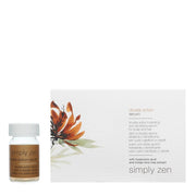 Set, Simply Zen, Double Action, Leave-in-behandlingsserum för hårbotten, För densitet och vitalitet, 12 x 5 ml