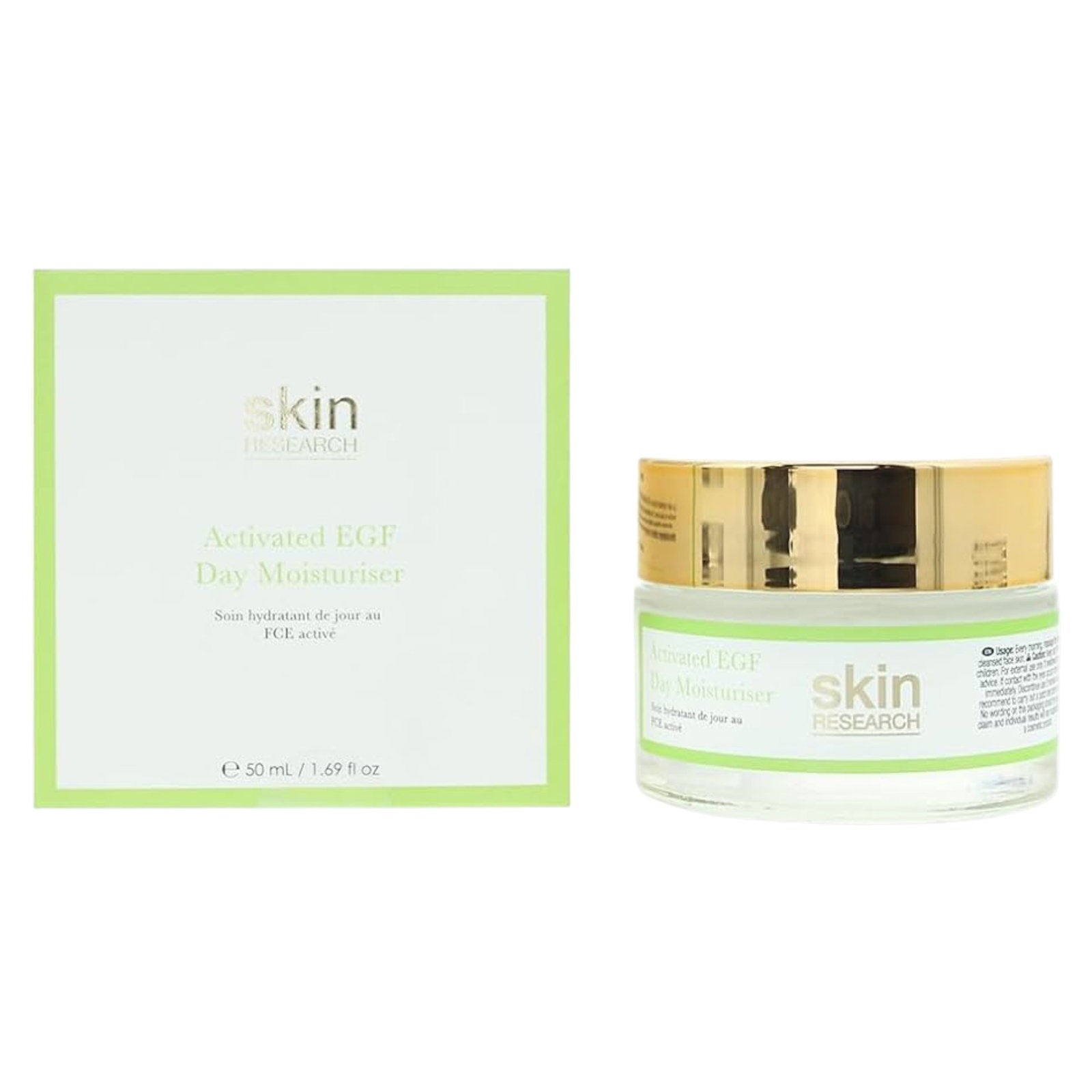 Skin Research, Advanced Epidermal Growth Factor, Fuktighetskräm, Grädde, För ansiktet, 50 ml