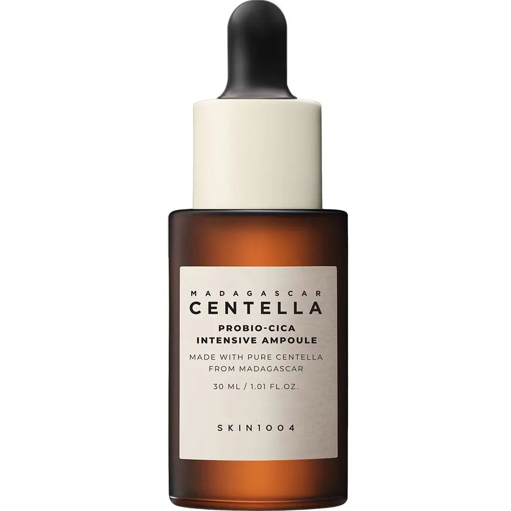 Skin1004, Madagascar Centella Probio-Cica, Återfuktande och lugnande, Ampullbehandlingsserum, Tristess, För ansiktet, För kvinnor, 30 ml