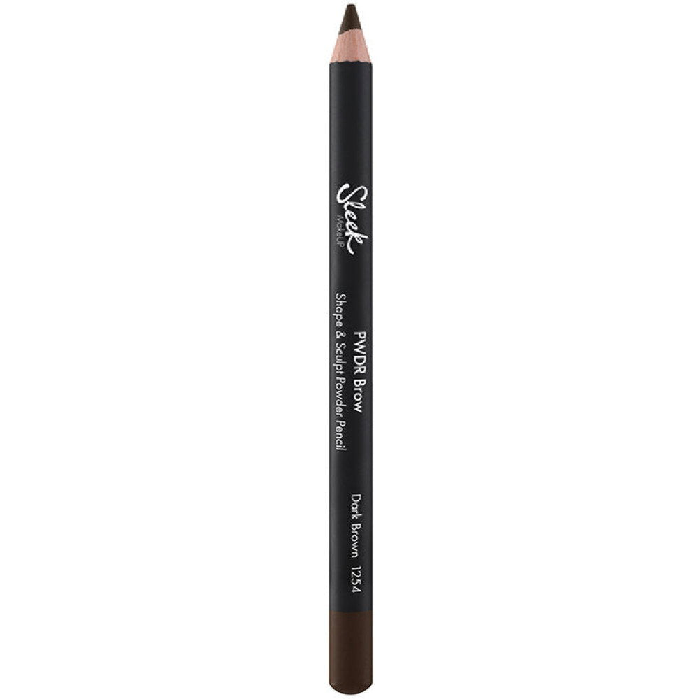 Sleek MakeUP, Puderkrita, Blandning, Ögonbrynskrämkrita, 1254, Mörkbrun, 1.29 g