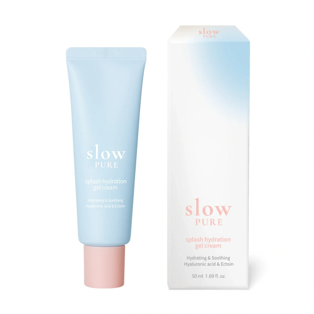 Slowpure, Splash Hydration, Återfuktande och lugnande, Dag & Natt, Gelkräm, För ansiktet, 50 ml
