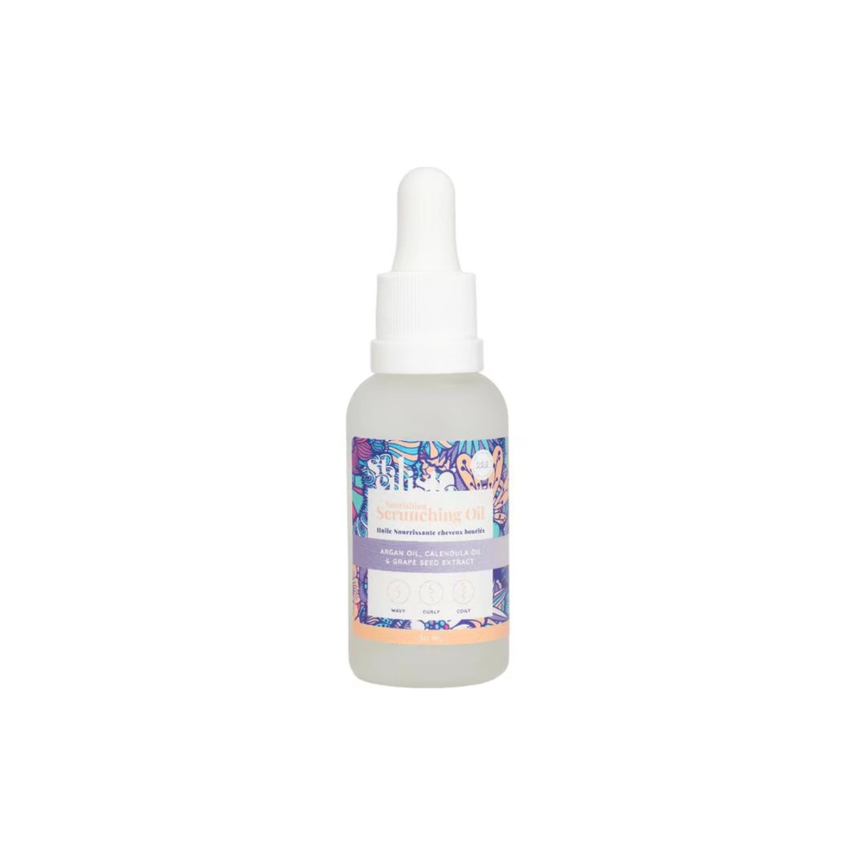 Steilish, Scrunching, Håroljebehandling, Frizz Control & Curl Definition, 30 ml