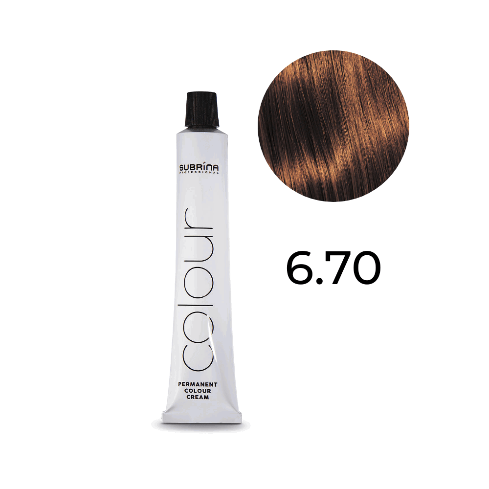 Subrina Professional, Essential Colour, Permanent hårfärg, 6/7 Dark Chestnut Blonde, 100 ml
