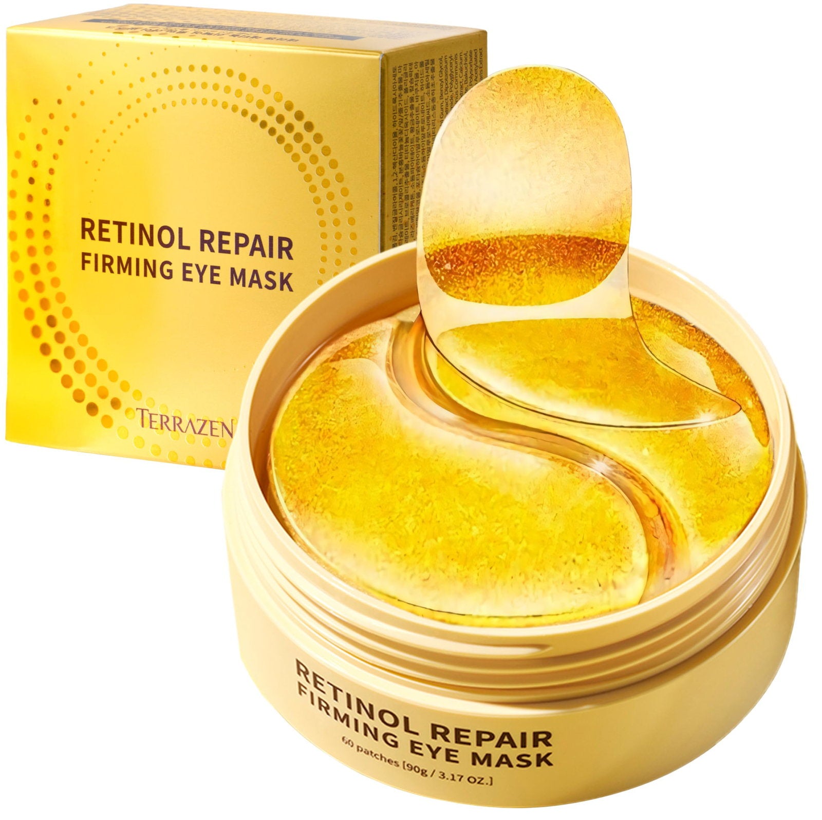 Terrazen, Retinol Repair, Uppstramning, Ögonkrämsmask, 60 st st