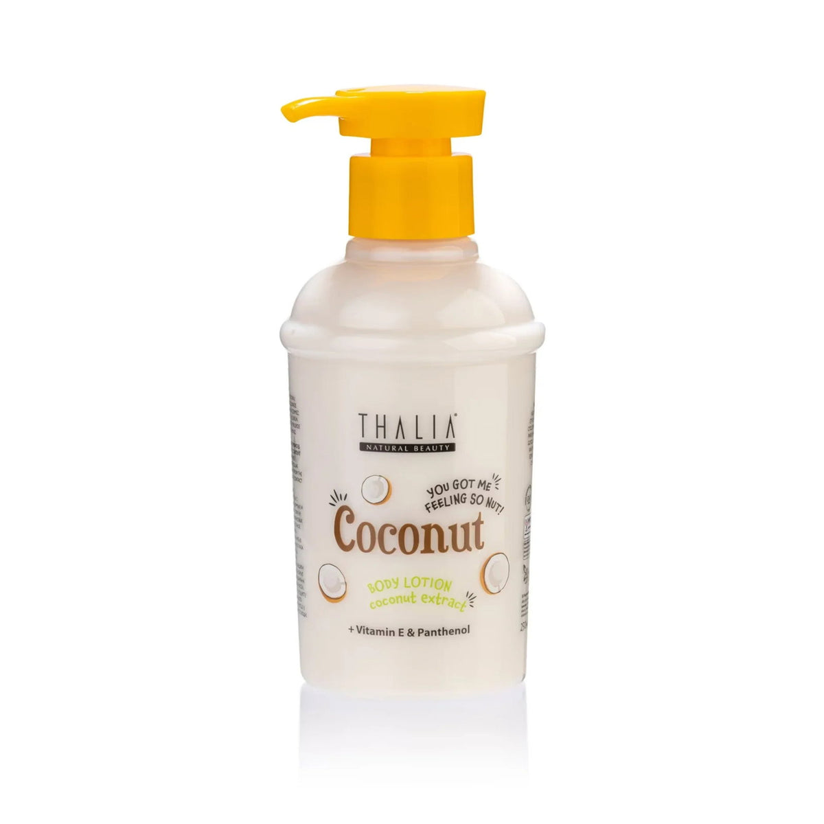 Thalia Natural Beauty, Coconut, Hydrating & Refreshing, Dagligen, Kroppslotion, För händer & kropp, 250 ml