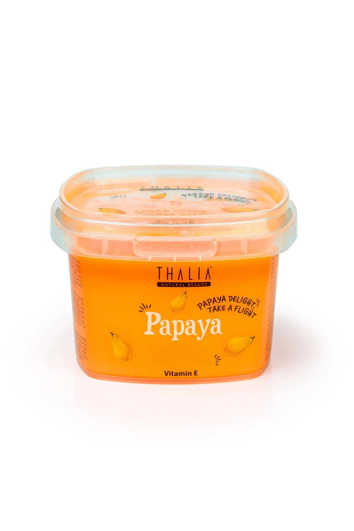Thalia Natural Beauty, Papaya, Utjämning, Kroppsskrubb, 300 ml