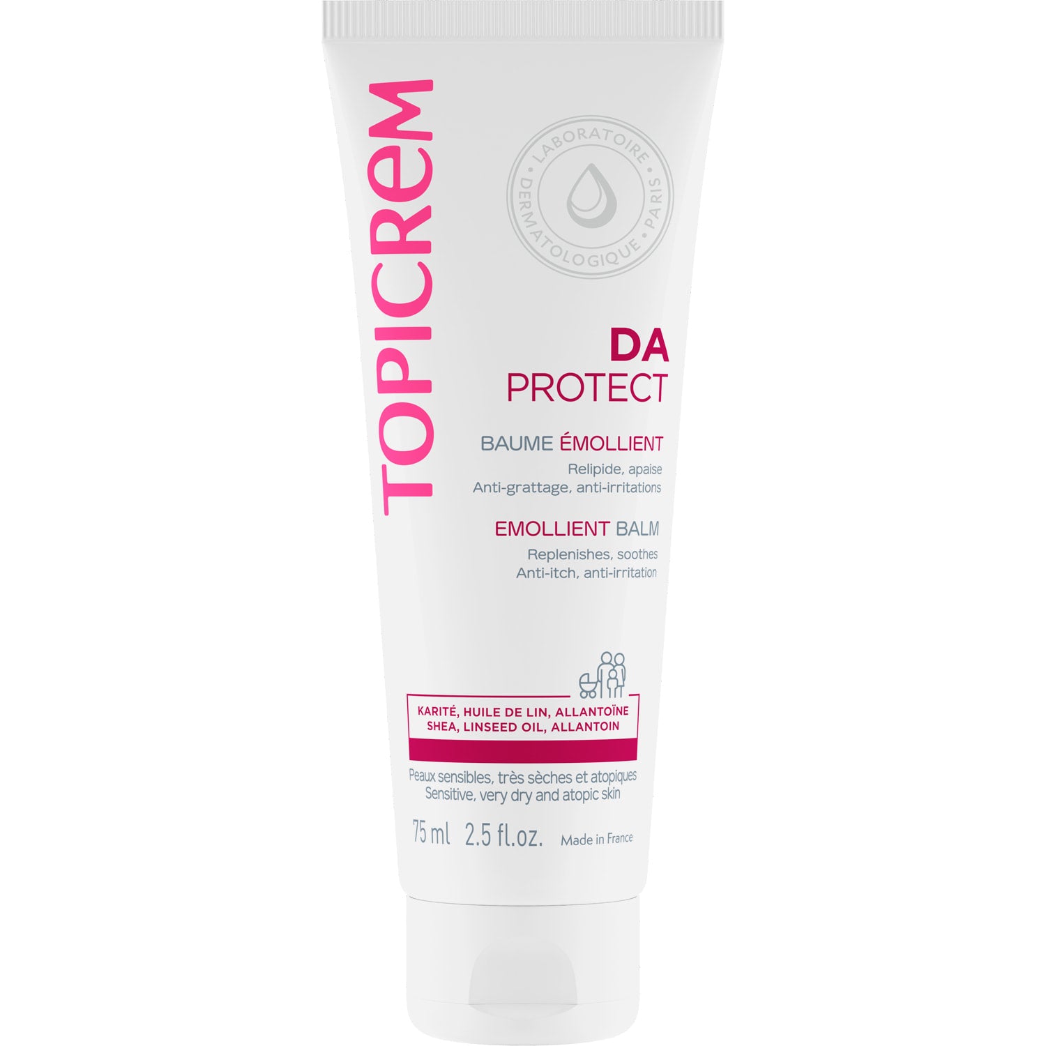 Topicrem, Da, Mjukgörare, Balsam, 75 ml
