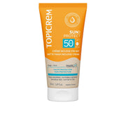 Topicrem, Sun Protect, Återfuktande och skyddande, Innan sol exponering, Mousse, För ansikte & kropp, SPF 50, 50 ml