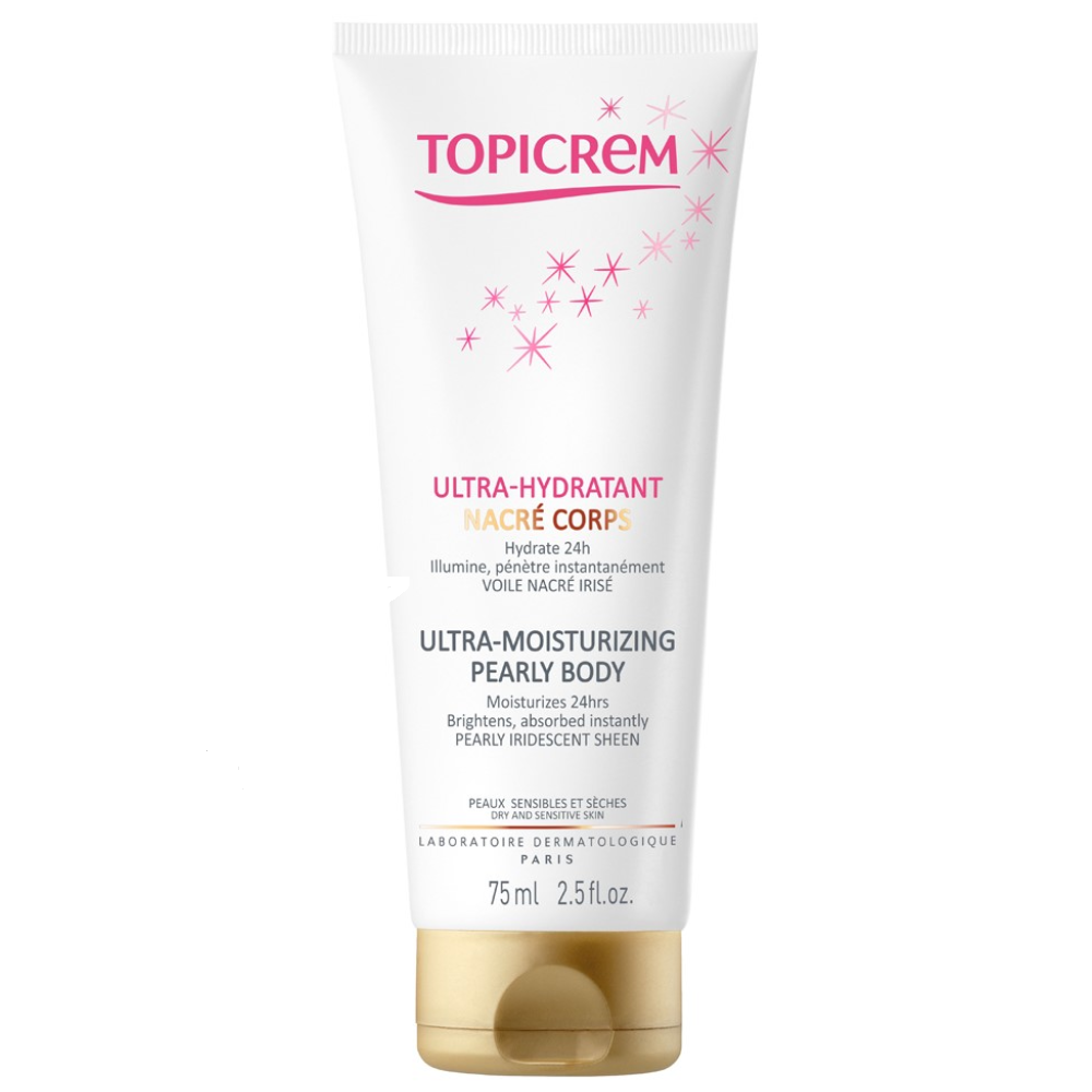 Topicrem, Ultra Hydratant, Brightening & Illuminating, Dagligen, Kroppslotion, 75 ml