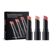 Travel Exclusive Set BareMinerals: Gen Nude Radiant, Cocoa, Cream Lipstick, Infatuation, 3,35 g + Gen Nude Radiant, Cocoa, Cream Lipstick, Friendship, 3,35 g + Gen Nude Radiant, Cocoa, Cream Lipstick, Swag, 3,5 g