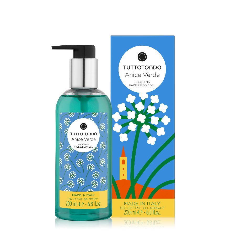 Tuttotondo, Anice Verde, Lugnande, Duschgel, För alla hudtyper, 200 ml