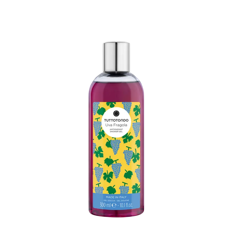 Tuttotondo, Uva Fragola, Antioxidant, Duschgel, För alla hudtyper, 300 ml