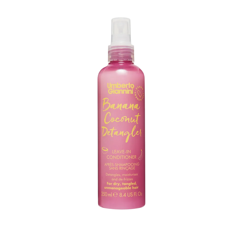 Umberto Giannini, Banana Coconut Detangler, Vegan & Cruelty-Free & Paraben-Free, Leave-in balsam, Detangling & Moisturising, 250 ml