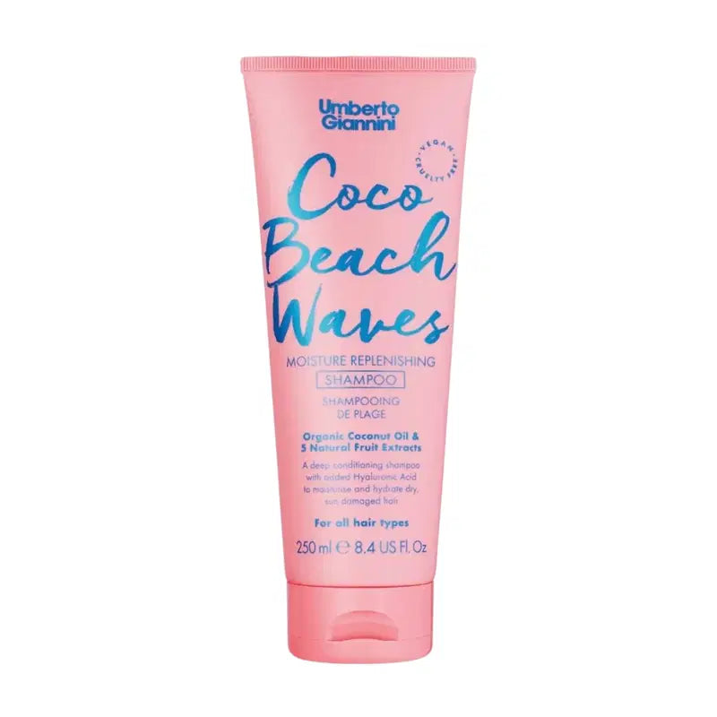 Umberto Giannini, Coco Beach Waves, Hårschampo, Återfuktande, 250 ml