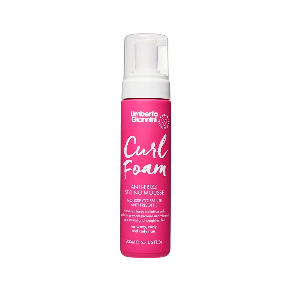 Umberto Giannini, Curl Foam, Naturliga ingredienser, Hårstylingsmousse, Frizz Control & Volumising, 200 ml