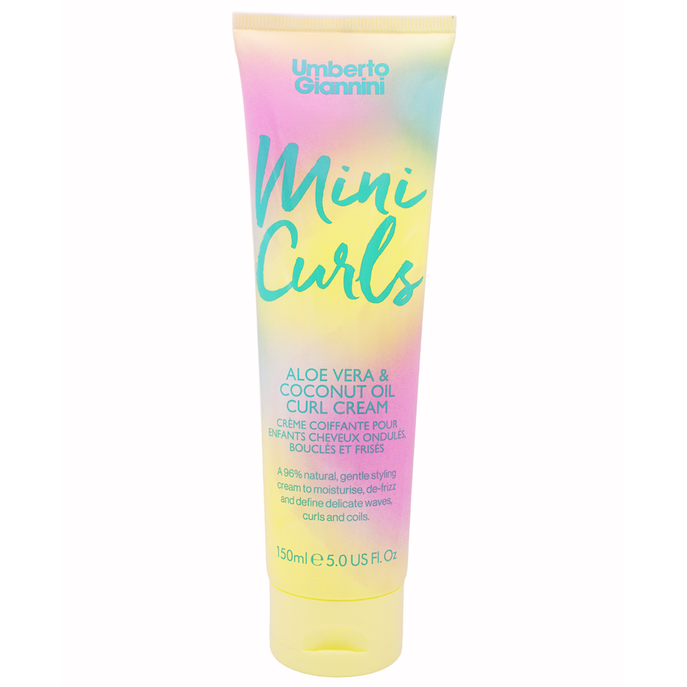 Umberto Giannini, Mini Curls, Aloe Vera, Hårstylingskräm, Lätt till medium stadga, 150 ml