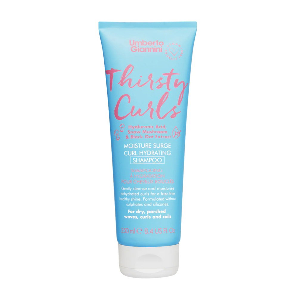 Umberto Giannini, Thirsty Curls, Hårschampo, Hydrating & Moisturising, 250 ml