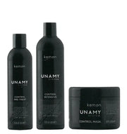 Unamy System Control Intensive Set Kemon: Control Intensive, Hair Shampoo, 400 ml + Control Intensive, Hair Conditioner, 250 ml + Control Intensive, Hair Treatment Cream Mask, 500 ml