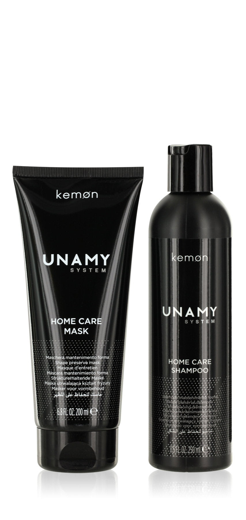 Unamy System Home Care Set Kemon: Unamy System Hair Care, Hair Shampoo, 250 ml + Unamy System Hair Care, Hair Treatment Cream Mask, 200 ml