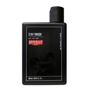 Uppercut Deluxe, 3 in 1 Wash, Hårschampo, Rengöring, Fuktgivande, 240 ml
