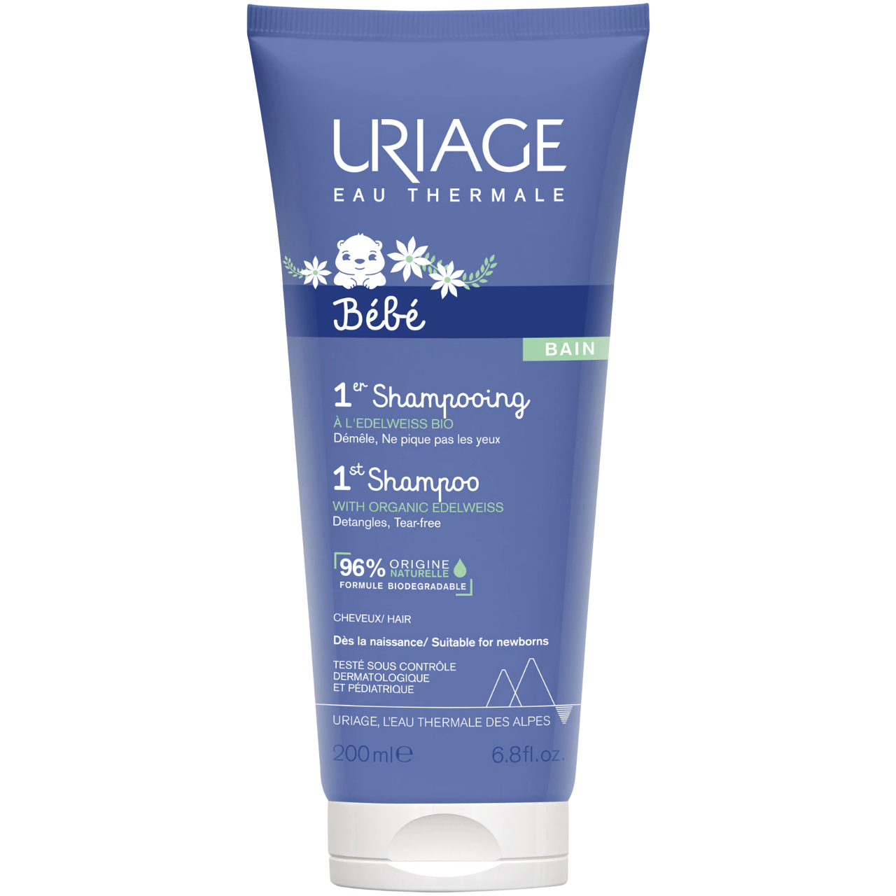 Uriage, 1er Bebe, Hårschampo, Reda ut, 200 ml