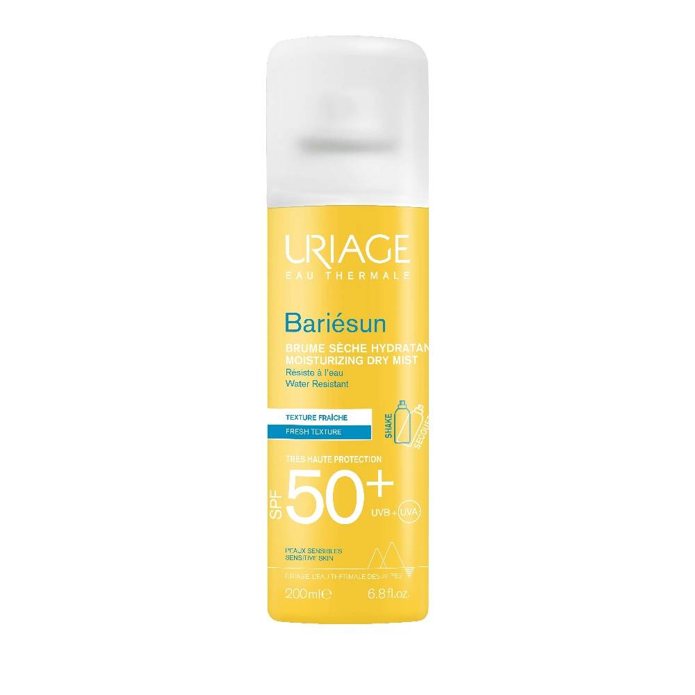 Uriage, Bariesun, Fuktgivande, Solkrämsspray, SPF 50+, 200 ml