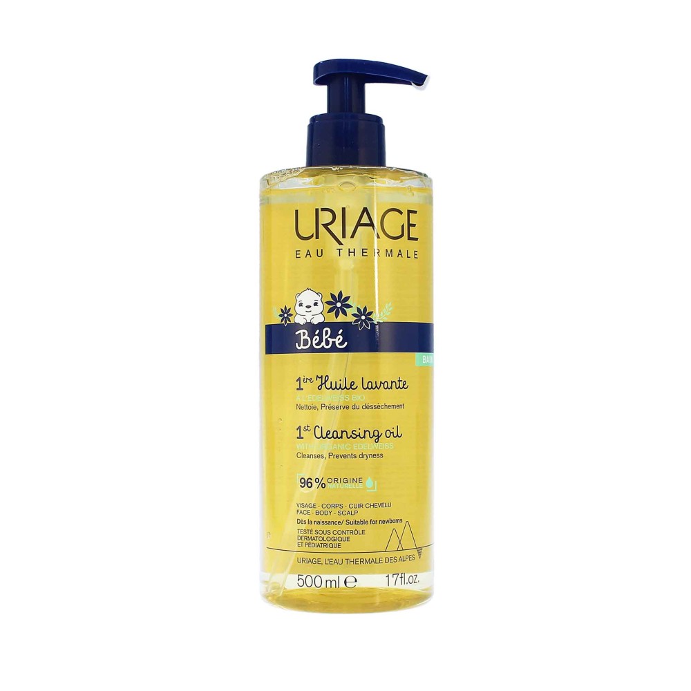 Uriage, Bebe 1st, Mot torrhet, Rengöringsolja, 500 ml