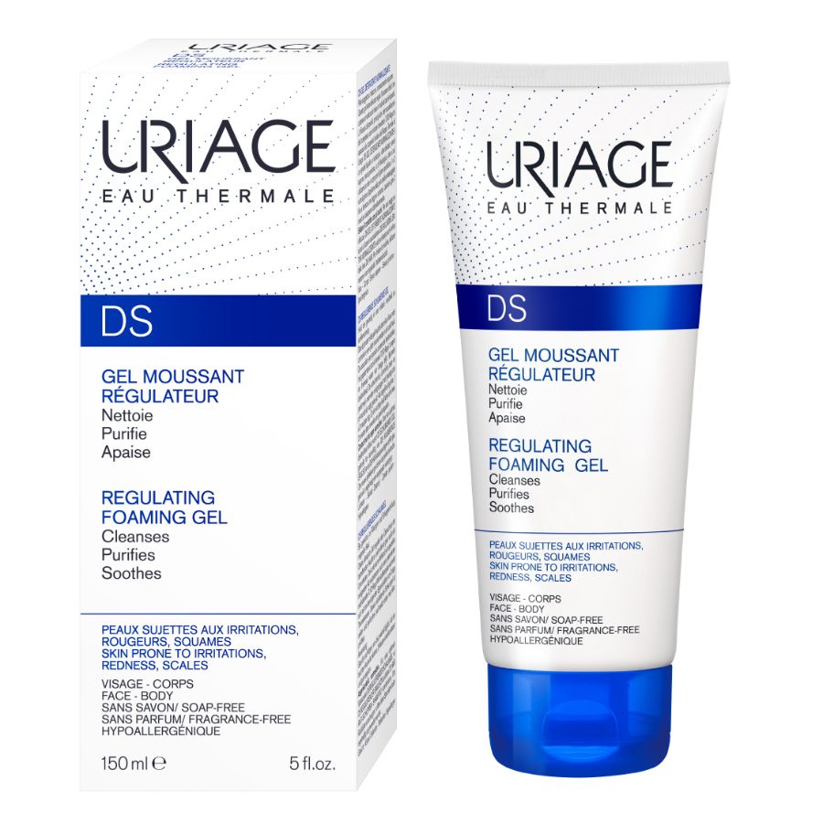 Uriage, Ds, Renande, Rengöringsgel, För ansiktet, 150 ml