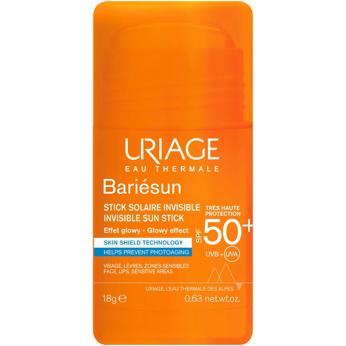 Uriage, Bariesun Invisible, Solkrämstick, SPF50+, 18 g