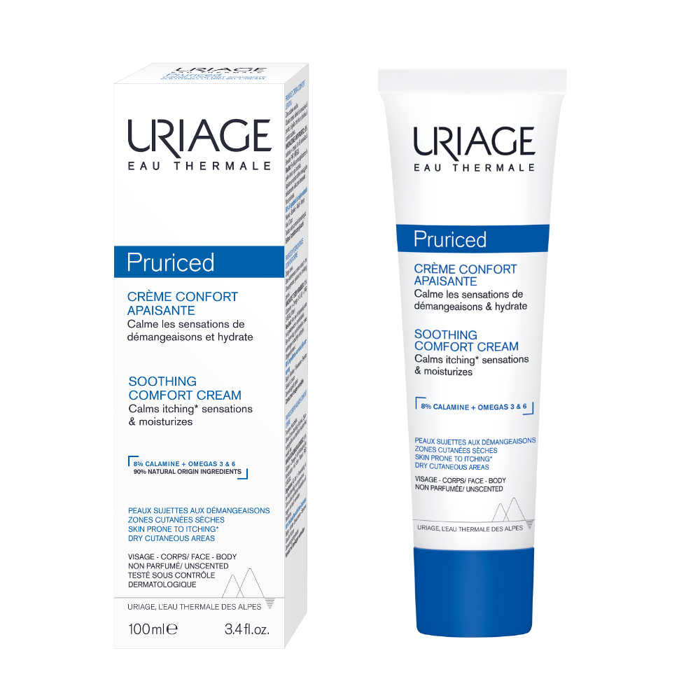 Uriage, Pruriced, Lugnande, Grädde, För ansiktet, 100 ml