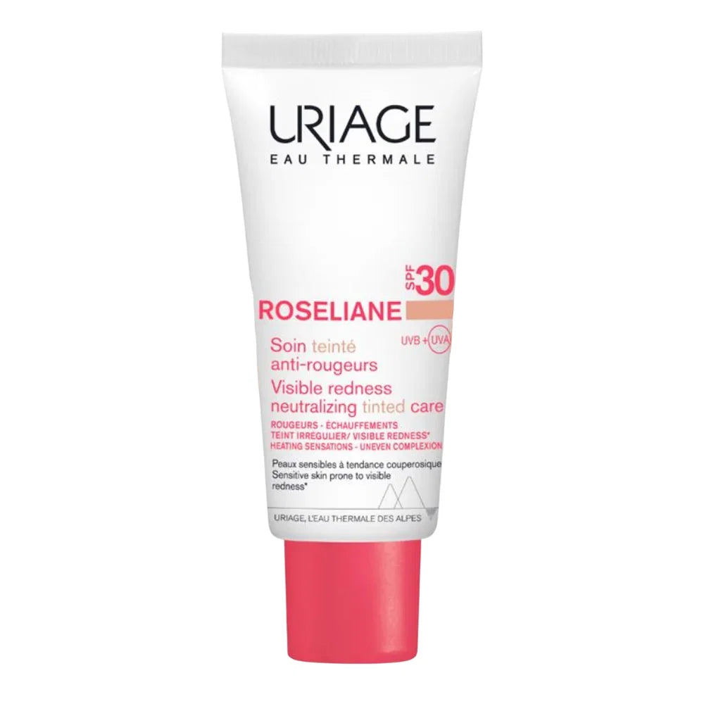 Uriage, Roseliane, Mot rodnad, CC kräm, Medium, SPF 30, 40 ml