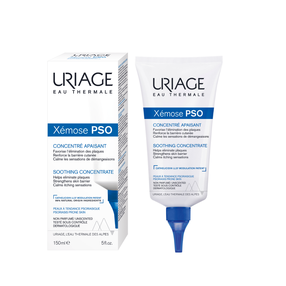 Uriage, Xemose PSO, Lugnande, Lokal behandlingskräm, Benägen för psoriasis, 150 ml