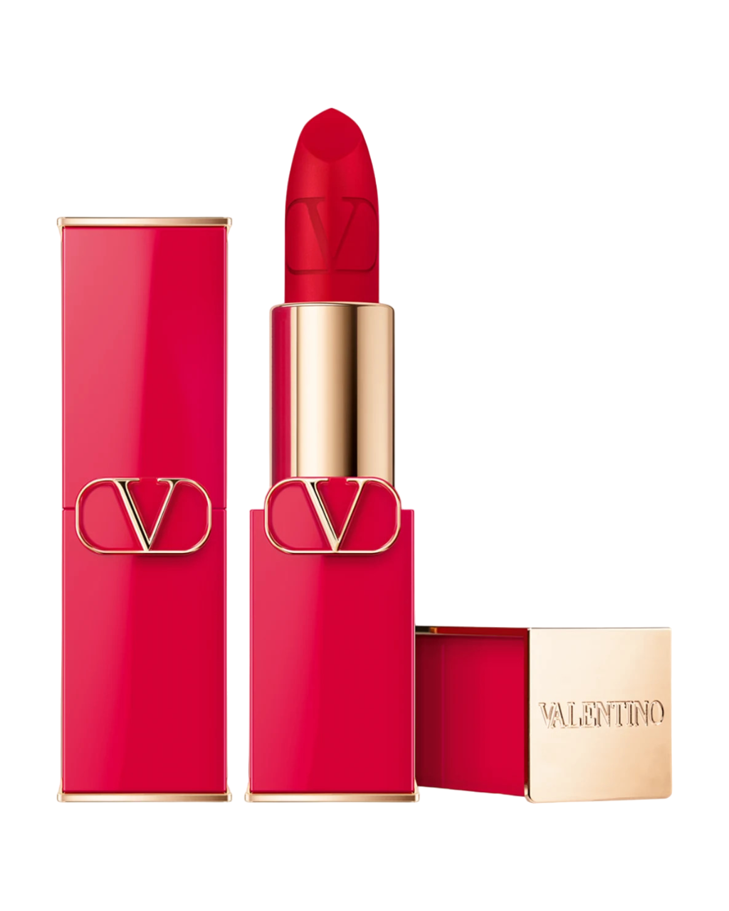 Valentino, Rosso, Matt, Krämigt läppstift, 22A, Påfyllningsbar, 3.5 g