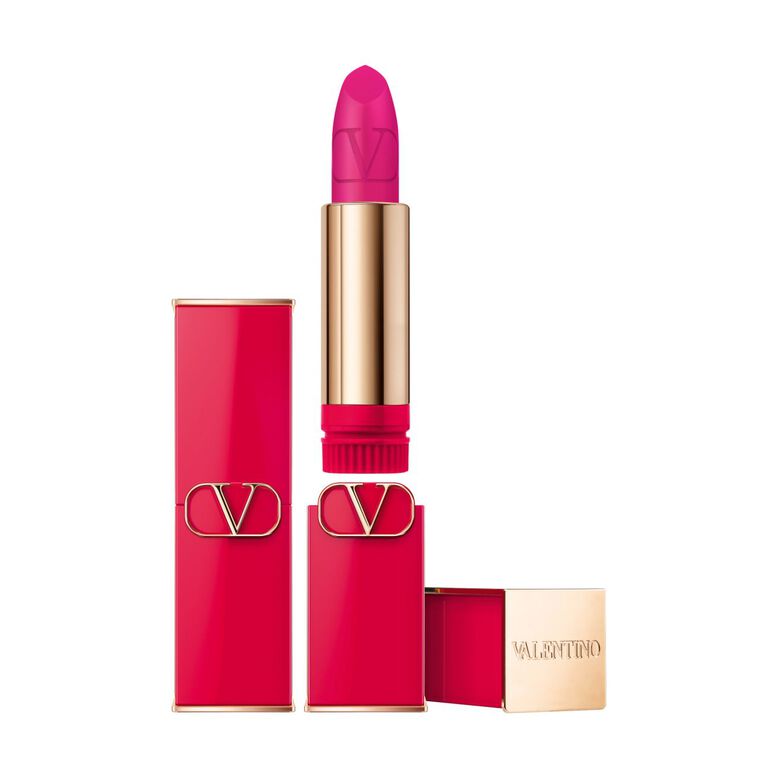 Valentino, Rosso, Matt, Krämigt läppstift, 302R, Påfyllningsbar, 3.5 g