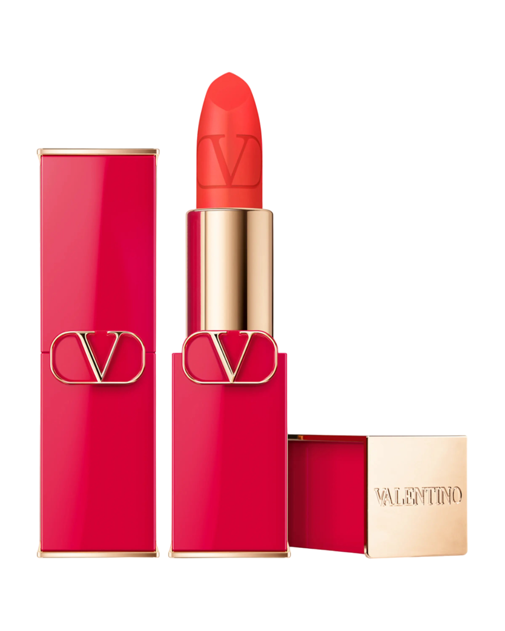 Valentino, Rosso, Matt, Krämigt läppstift, 403A, Påfyllningsbar, 3.5 g