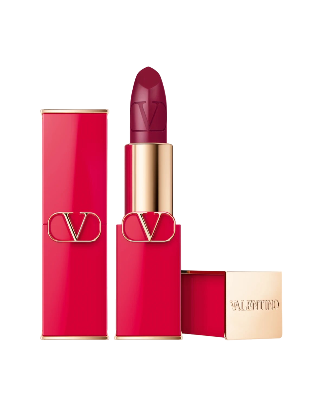 Valentino, Rosso, Satinfinish, Krämigt läppstift, 505R, Påfyllningsbar, 3.5 g