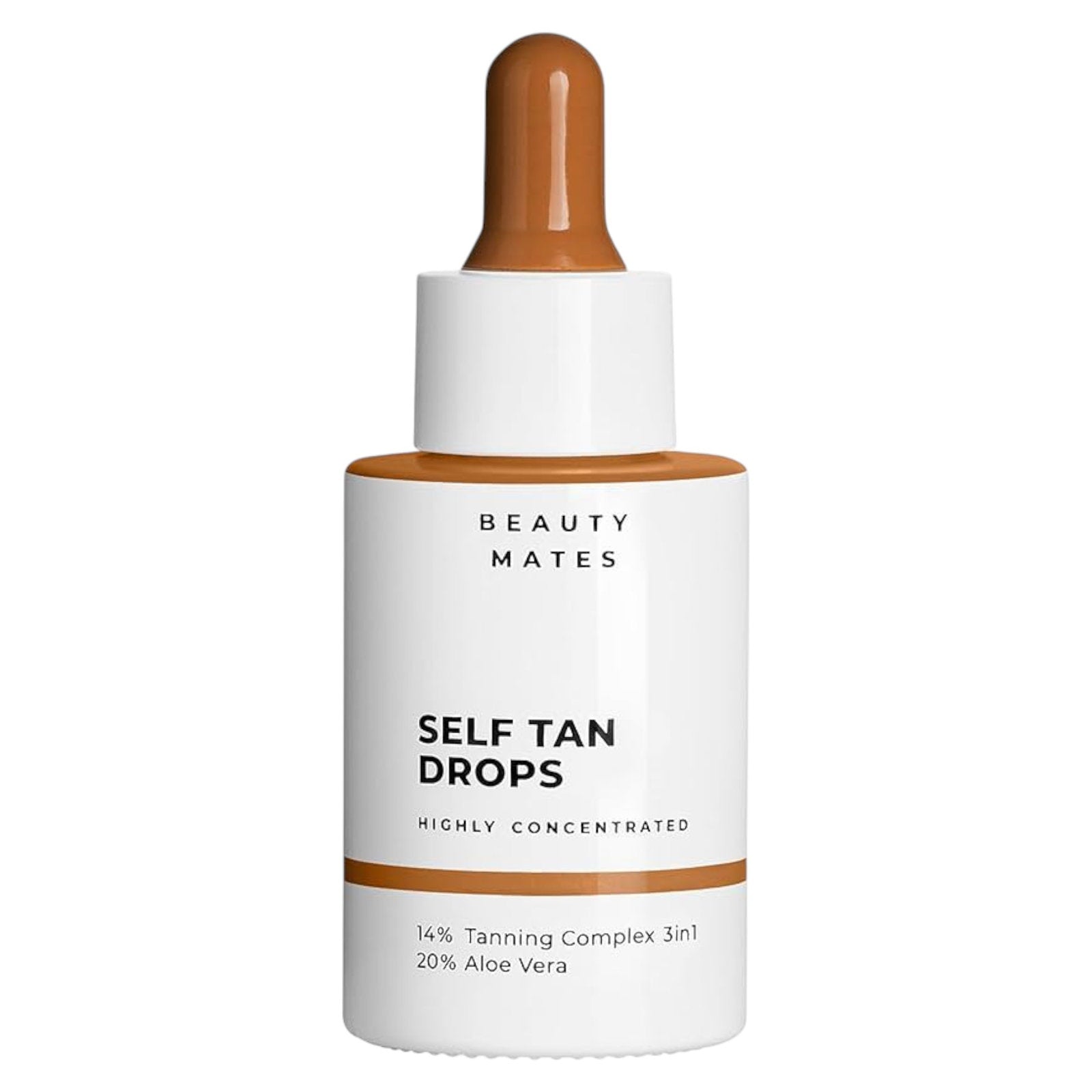 Vegan Tan, Dark Tan, Hydrera, Självbrunande droppar, För ansiktet, 30 ml