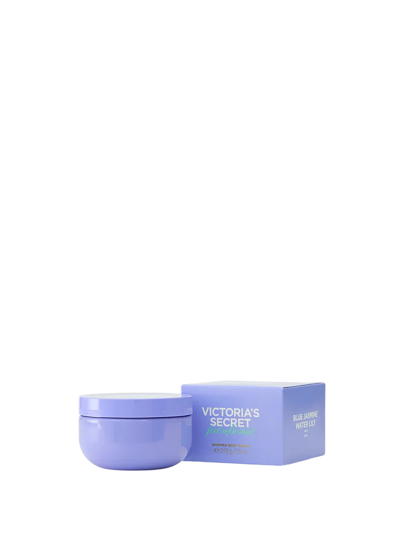 Victoria's Secret, Blue Jasmine & Water Lily, Rengör på djupet och exfolierar, Kroppsskrubb, 216 ml