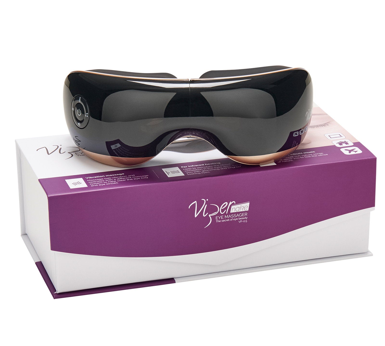 ViperPharm, Vipernake, Wireless, Massager, För ögon, Vp-0.5, Svart, Unisex, Vuxen