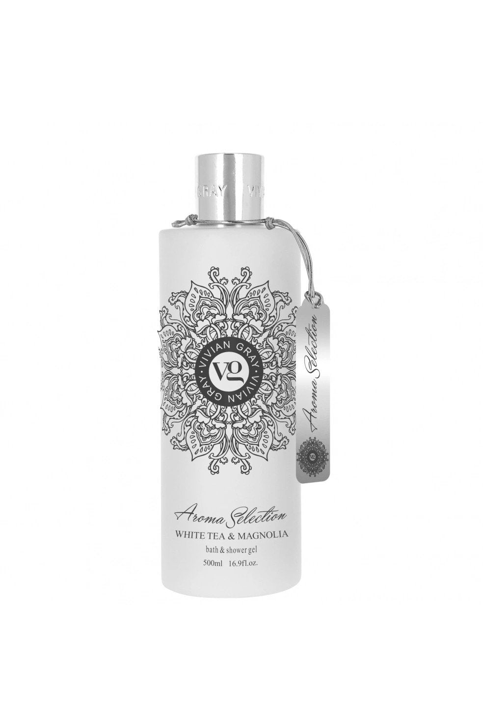 Vivian Gray, Aroma Selection, Vitt te & magnolia, Mjukgöring, Duschgel, För alla hudtyper, 500 ml