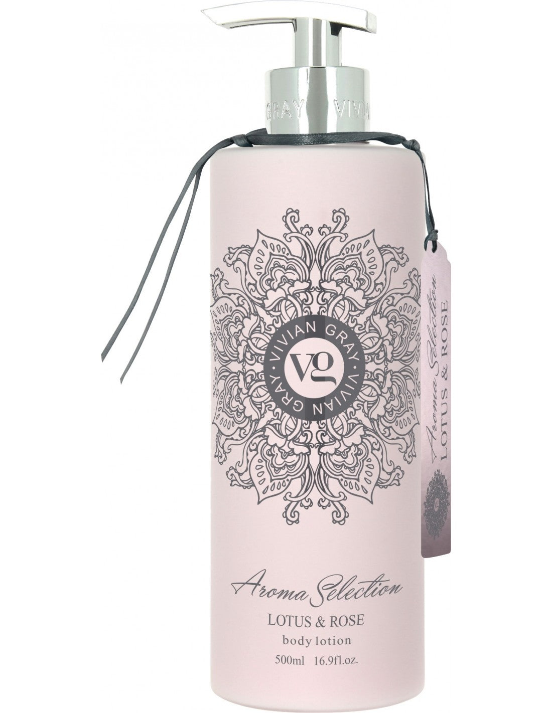 Vivian Gray, Aroma Selection, Lotus och ros, Återfuktande, Kroppslotion, 500 ml
